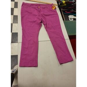 Apple Bottoms‎ Jeans Womens Size 34 Pink Denim Straight Leg Casual Pants Bottoms